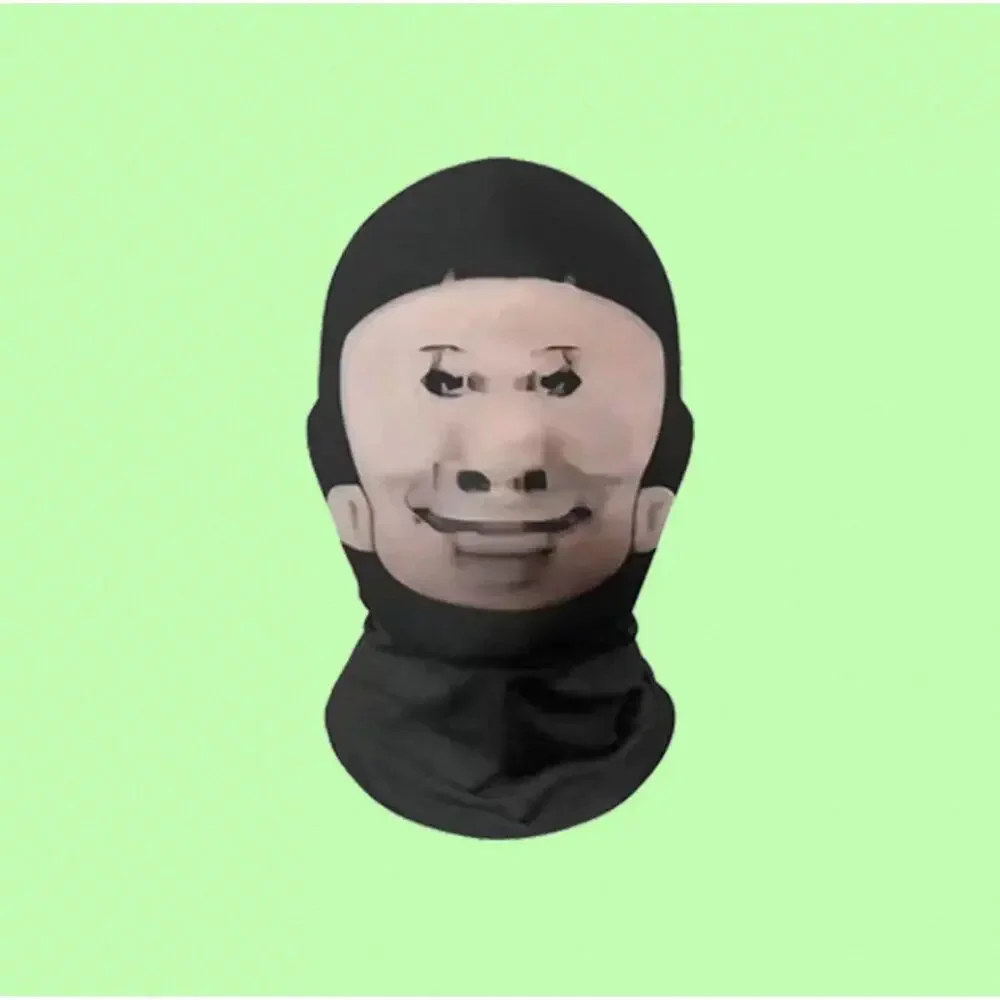 2‑Pack 3D Meme Balaclava Mask, Funny Prank Headwear Halloween Cosplay